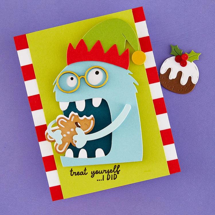 Spellbinders - Snack Goals Collection - Clear Stamp &amp; Dies - Merry Munchies-ScrapbookPal