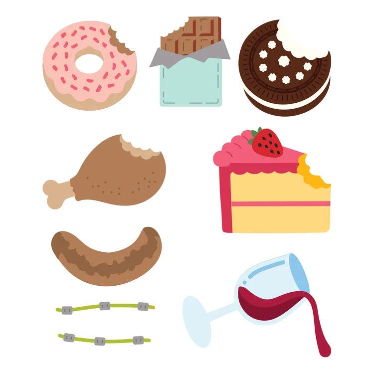 Spellbinders - Snack Goals Collection - Dies - One More Bite-ScrapbookPal