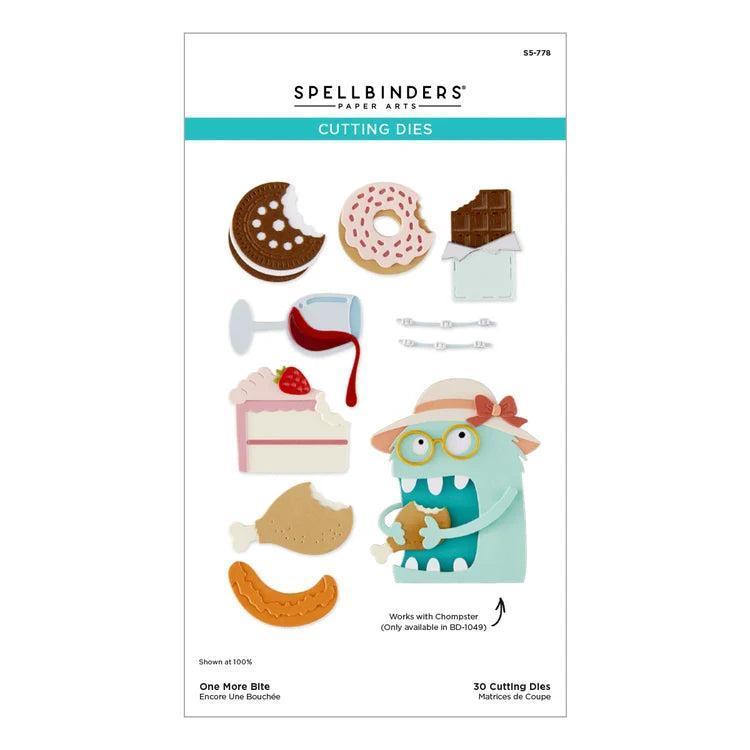 Spellbinders - Snack Goals Collection - Dies - One More Bite-ScrapbookPal