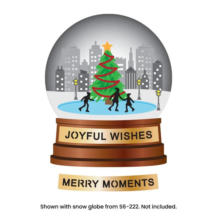 Spellbinders - Snow Globe Scenes Collection - Dies - City Skating-ScrapbookPal