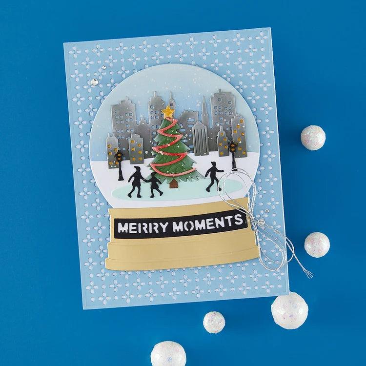 Spellbinders - Snow Globe Scenes Collection - Dies - City Skating-ScrapbookPal