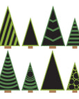 Spellbinders - Snowflake Kisses Collection - Clear Stamps & Dies - Infinity Trees-ScrapbookPal