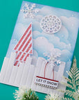 Spellbinders - Snowflake Kisses Collection - Clear Stamps & Dies - Infinity Trees-ScrapbookPal