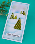 Spellbinders - Snowflake Kisses Collection - Clear Stamps & Dies - Infinity Trees-ScrapbookPal