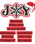 Spellbinders - Snowflake Kisses Collection - Clear Stamps & Dies - Snowflake Joy-ScrapbookPal