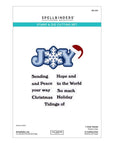 Spellbinders - Snowflake Kisses Collection - Clear Stamps & Dies - Snowflake Joy-ScrapbookPal