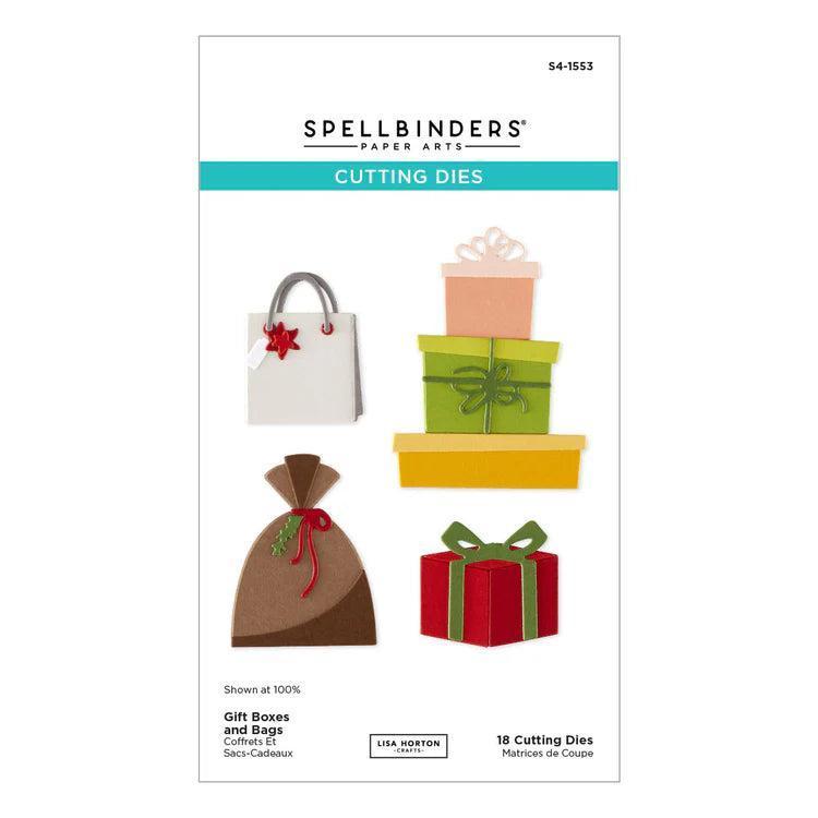 Spellbinders - Snowflake Kisses Collection - Dies - Gift Boxes and Bags-ScrapbookPal