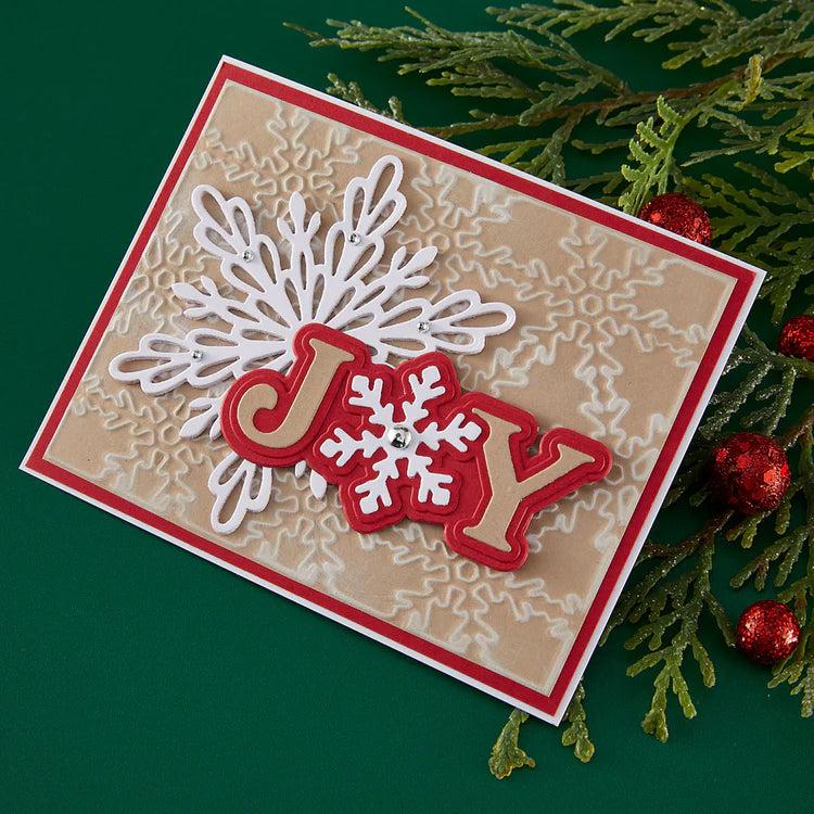 Spellbinders - Snowflake Kisses Collection - Dies - Snowflake Background-ScrapbookPal