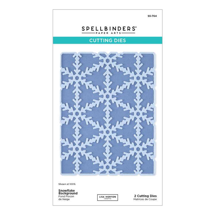 Spellbinders - Snowflake Kisses Collection - Dies - Snowflake Background-ScrapbookPal