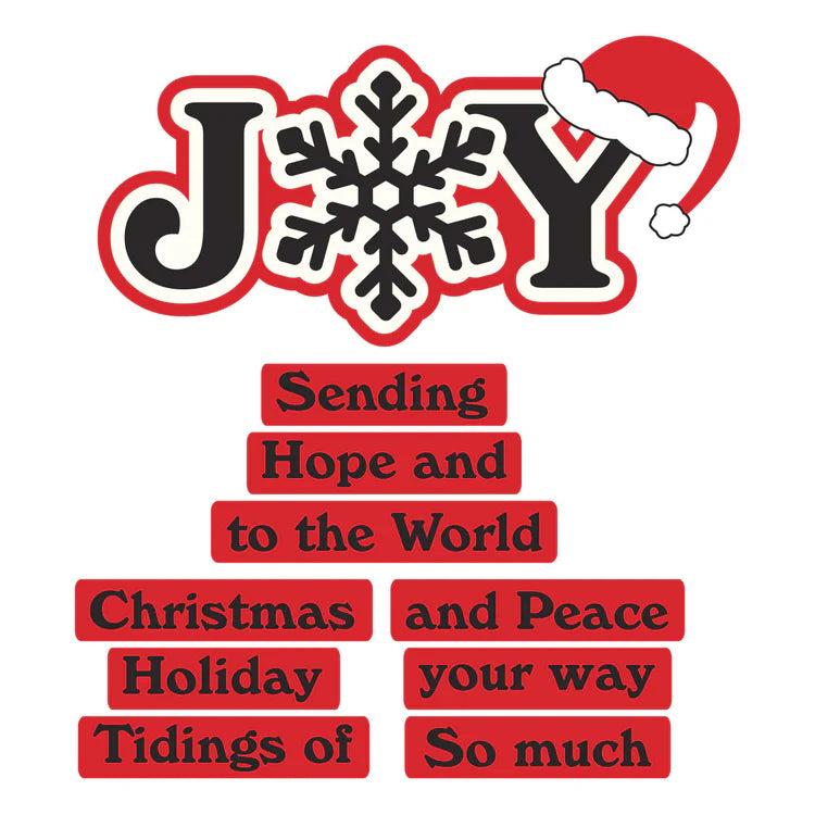 Spellbinders - Snowflake Kisses Collection - Dies - Snowflake Joy-ScrapbookPal