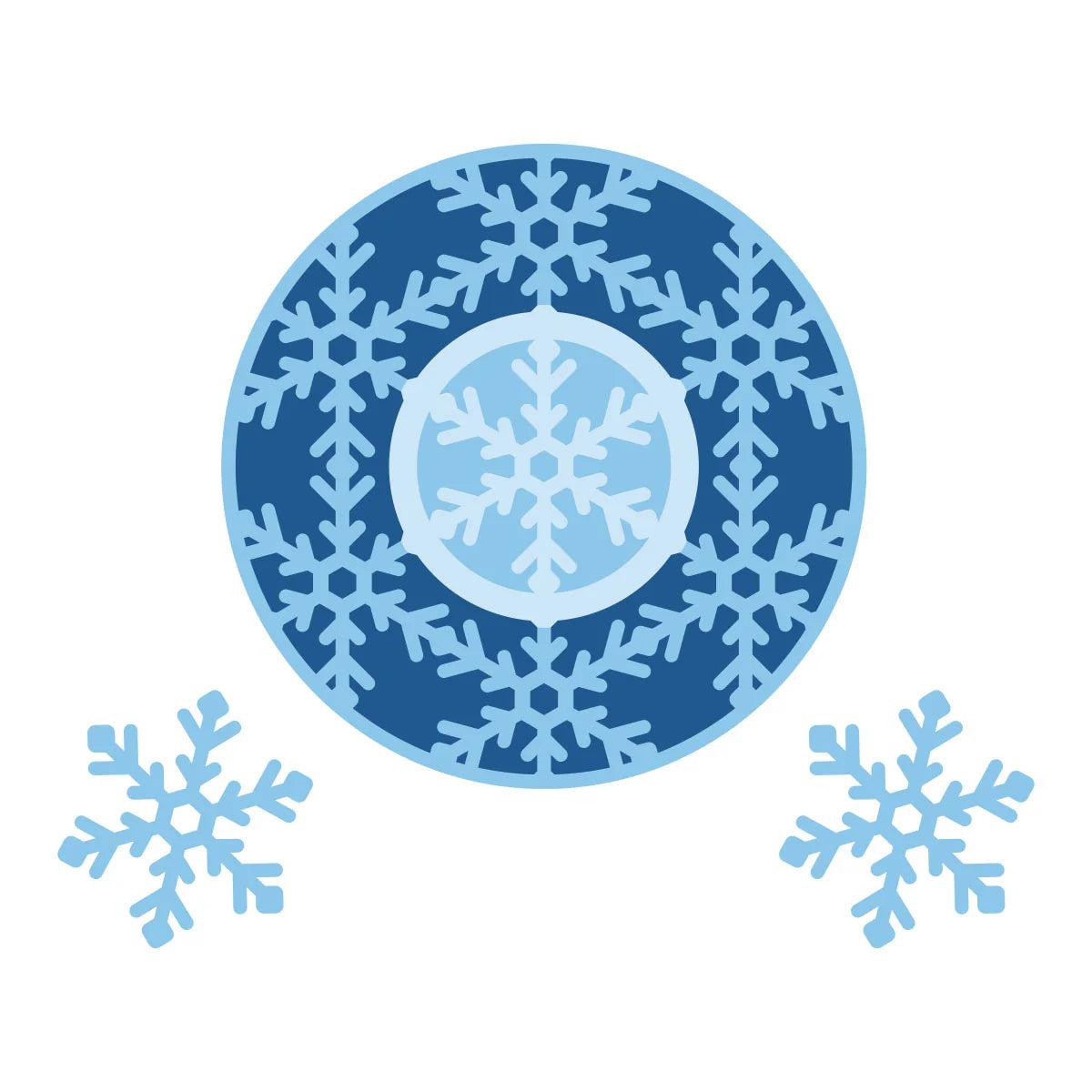 Spellbinders - Snowflake Kisses Collection - Dies - Snowflake Wreath-ScrapbookPal
