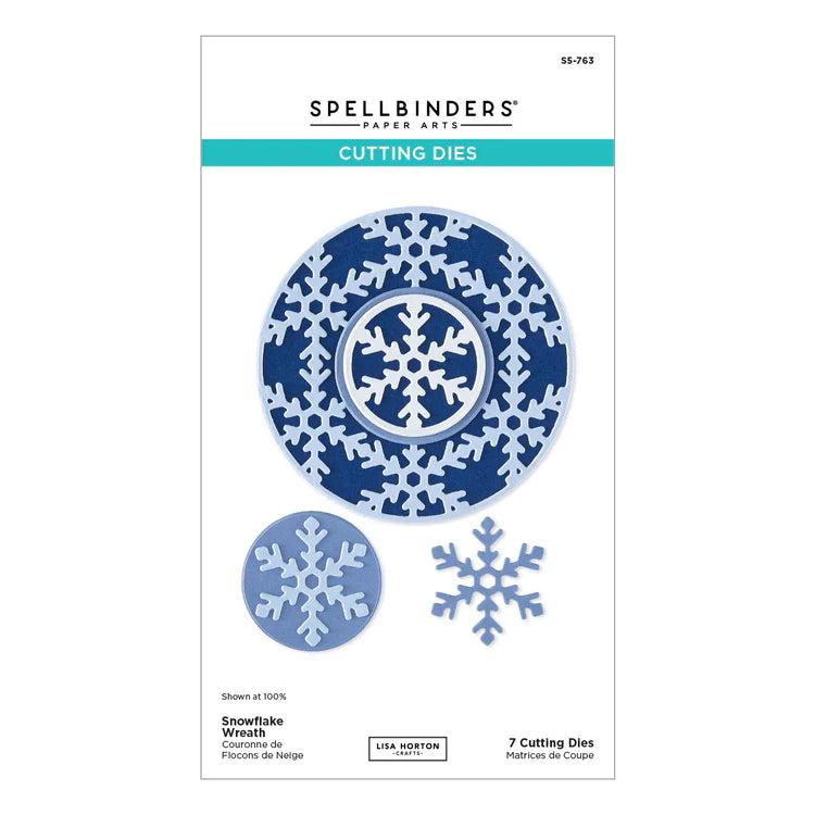 Spellbinders - Snowflake Kisses Collection - Dies - Snowflake Wreath-ScrapbookPal