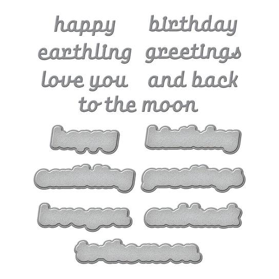 Spellbinders - Space Adventure Collection - Dies - Space Greetings-ScrapbookPal