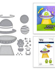 Spellbinders - Space Adventure Collection - Dies - UFO Friend-ScrapbookPal