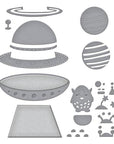 Spellbinders - Space Adventure Collection - Dies - UFO Friend-ScrapbookPal