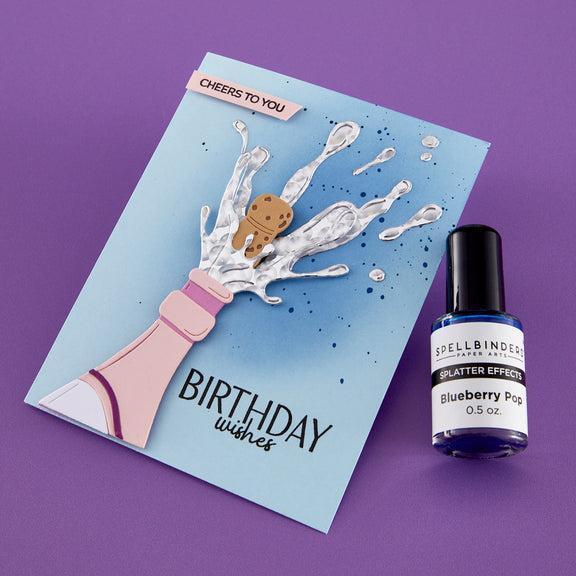 Spellbinders - Splatter Effects - Blueberry Pop-ScrapbookPal