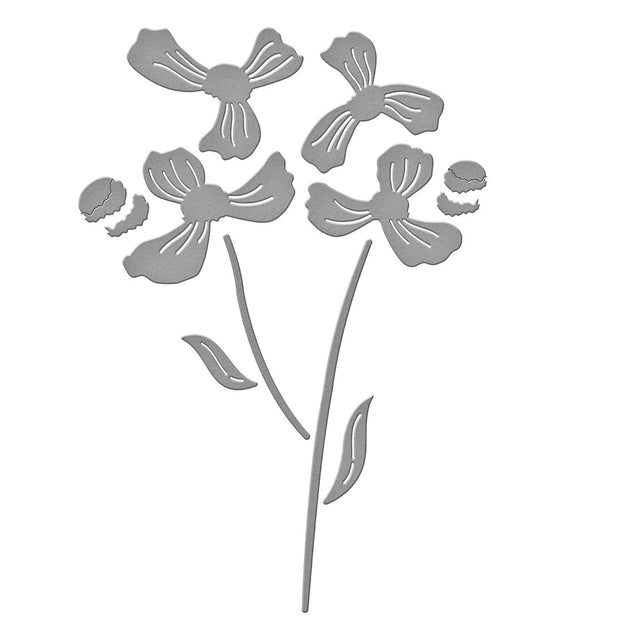Spellbinders - Spotlight Frames and Florals Collection - Dies - Layered Anemone-ScrapbookPal