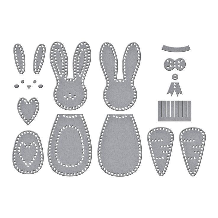 Spellbinders - Spring Felt Stitch &amp; Create Collection - Dies - Felt Carrot Companion-ScrapbookPal