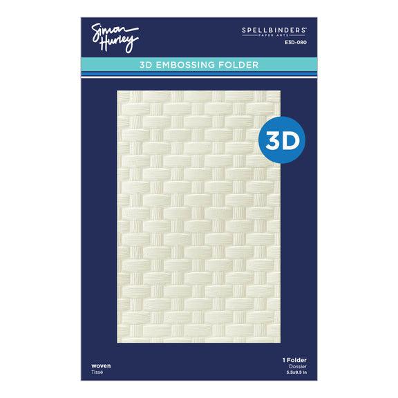Spellbinders - Spring Sampler - 3D Embossing Folder - Woven-ScrapbookPal