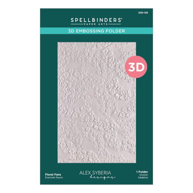 Spellbinders - Spring in Kyoto Collection - 3D Embossing Folder - Floral Fans-ScrapbookPal