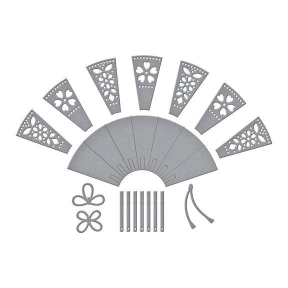 Spellbinders - Spring in Kyoto Collection - Dies - Fan & Bow-ScrapbookPal