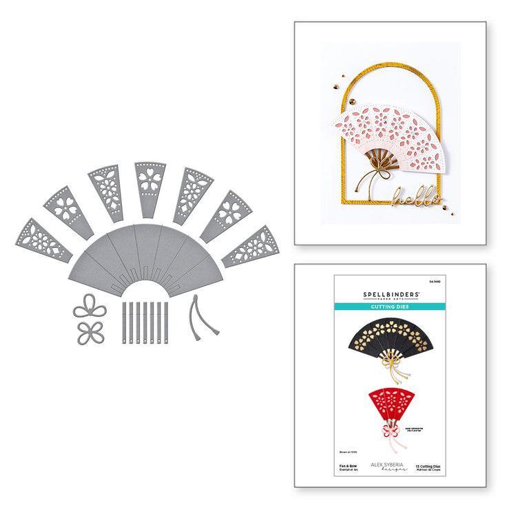 Spellbinders - Spring in Kyoto Collection - Dies - Fan & Bow-ScrapbookPal