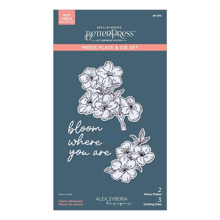 Spellbinders - Spring in Kyoto Collection - Press Plates & Dies - Cherry Blossoms-ScrapbookPal
