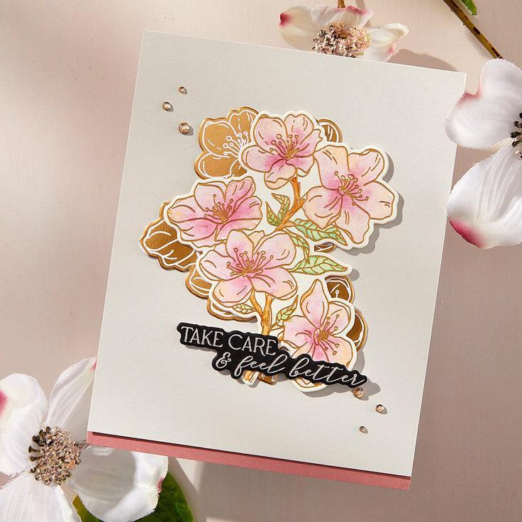Spellbinders - Spring in Kyoto Collection - Press Plates & Dies - Cherry Blossoms-ScrapbookPal