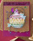 Spellbinders - Starry Holiday Collection - Registration Press Plates & Dies - Merry, Merry, Merry Bird-ScrapbookPal