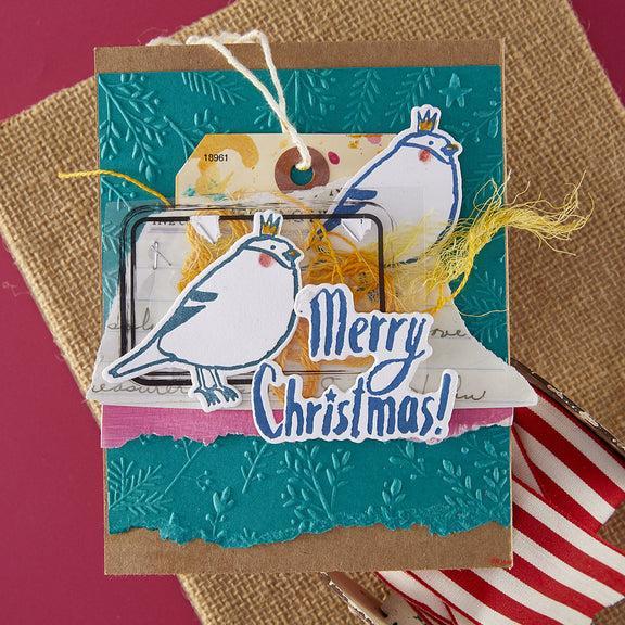Spellbinders - Starry Holiday Collection - Registration Press Plates & Dies - Starry Merry Christmas-ScrapbookPal