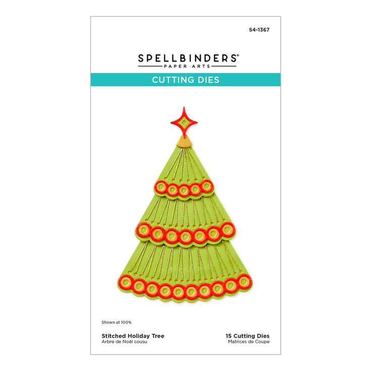 Spellbinders - Stitched Bright Collection - Dies - Stitched Holiday Tree-ScrapbookPal