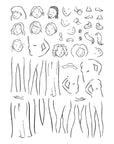 Spellbinders - Storybook Illustrations Collection - Clear Stamps - Illustrated Lady-ScrapbookPal