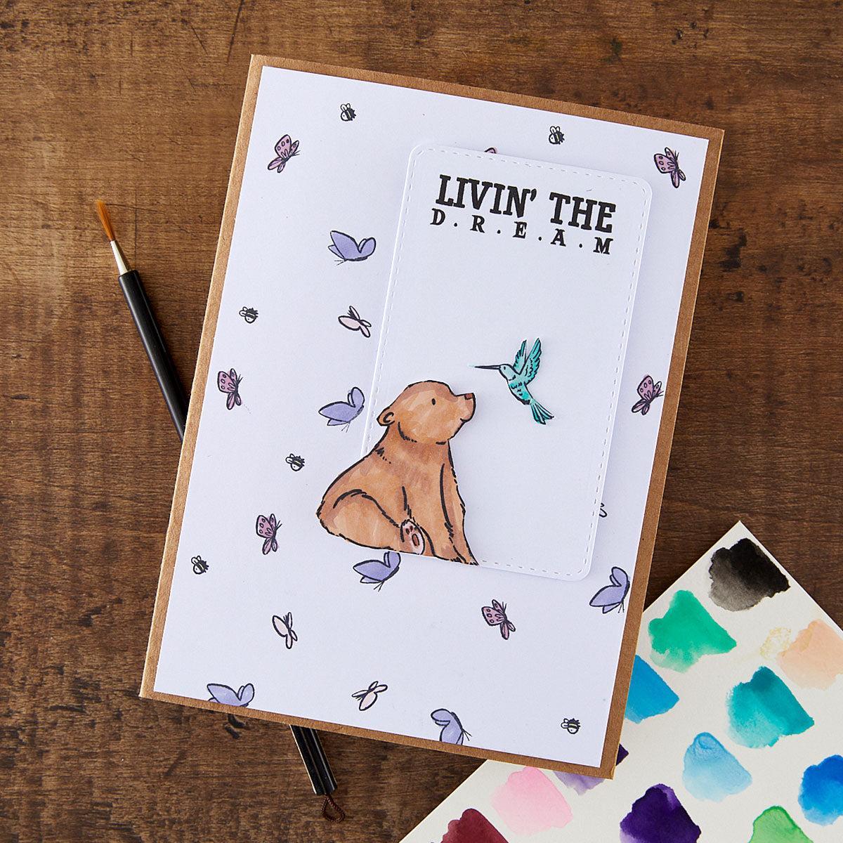 Spellbinders - Storybook Illustrations Collection - Clear Stamps - Wild Friends-ScrapbookPal