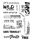 Spellbinders - Storybook Illustrations Collection - Clear Stamps - Words for the Wild-ScrapbookPal
