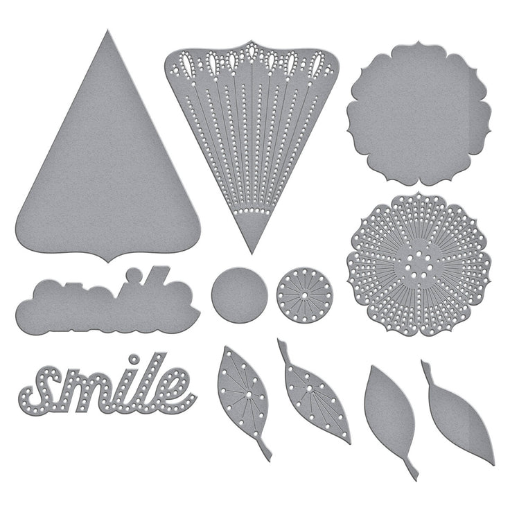 Spellbinders - Storytelling Collection - Dies - Stitched Petal Bloom-ScrapbookPal