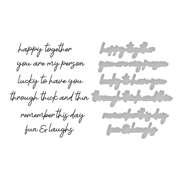 Spellbinders - Storytelling Collection - Press Plates & Dies - Friends Sentiments-ScrapbookPal