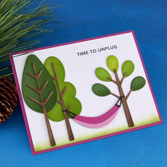 Spellbinders - Summer Camp Collection - Clear Stamps - Summertime Sentiments-ScrapbookPal