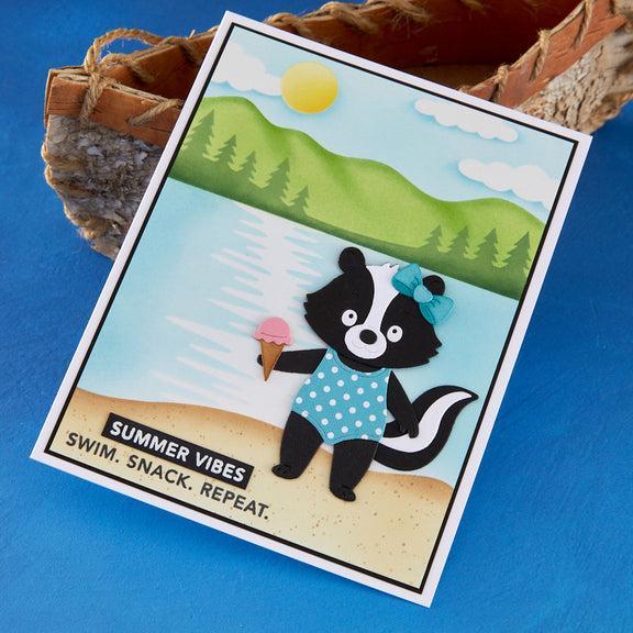 Spellbinders - Summer Camp Collection - Stencils - Lakeside Memories-ScrapbookPal