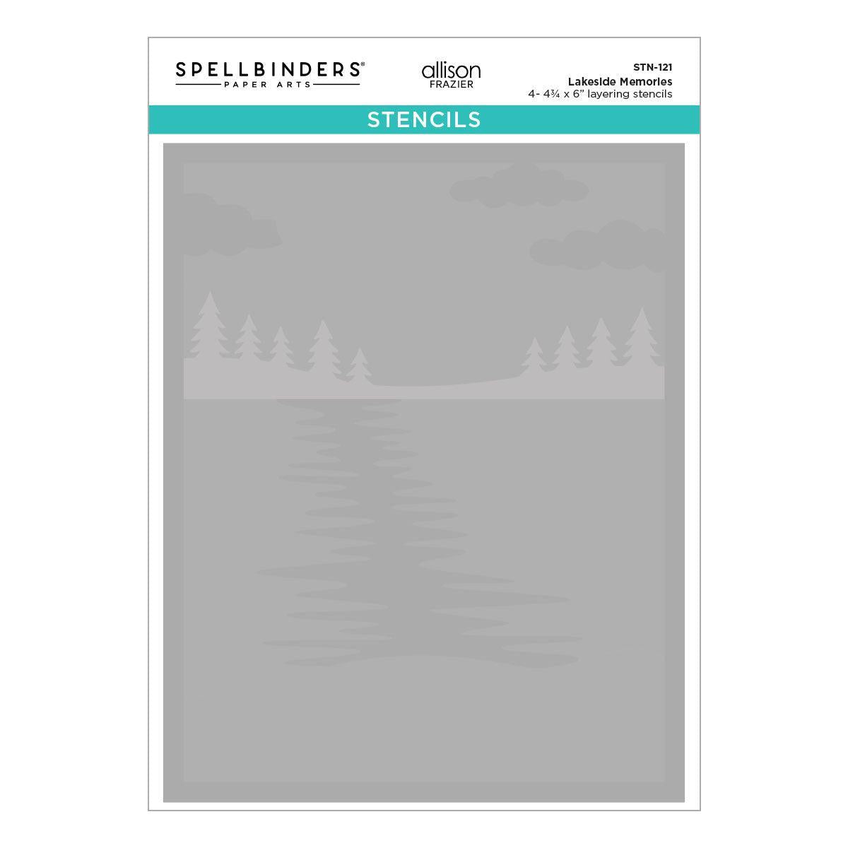 Spellbinders - Summer Camp Collection - Stencils - Lakeside Memories-ScrapbookPal