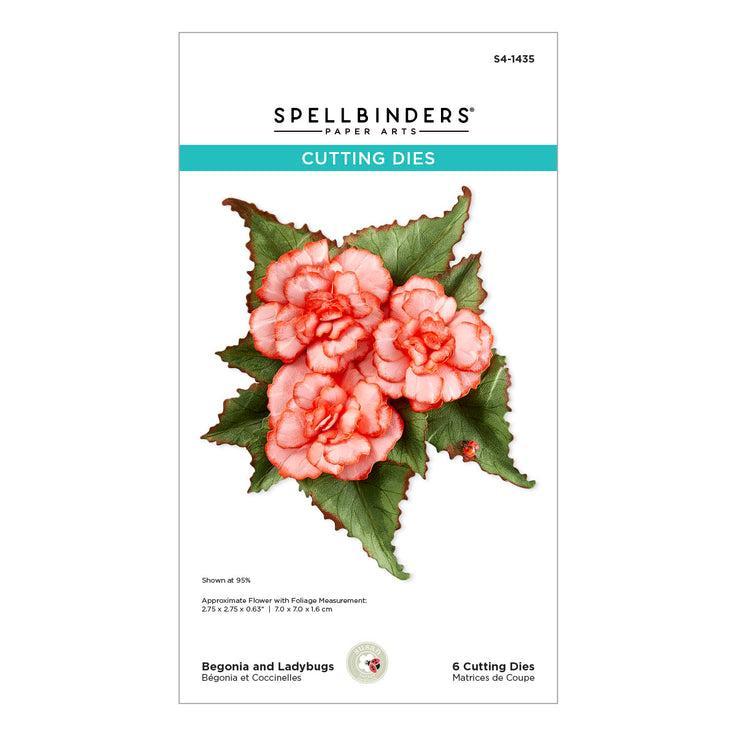 Spellbinders - Summer Solstice Garden Collection - Dies - Begonia and Ladybugs-ScrapbookPal