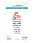 Spellbinders - Summertime Collection - Clear Stamps & Dies - So Amazing Sentiments-ScrapbookPal