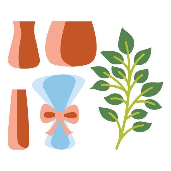 Spellbinders - Summertime Collection - Dies - Containers and Foliage-ScrapbookPal