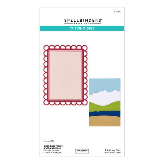 Spellbinders - Summertime Collection - Dies - Open Lace Frame and Landscapes-ScrapbookPal