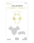 Spellbinders - Sweet Cardlets Collection - Glimmer Hot Foil Plate & Die Set - Deer Friend-ScrapbookPal
