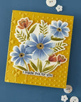 Spellbinders - Tabbed Classic Collection - 3D Embossing Folder & Dies - Thank You Bouquet-ScrapbookPal