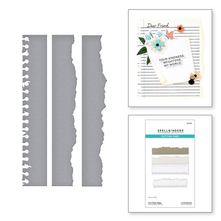 Spellbinders - Take Note Collection - Dies - Torn Paper Edges-ScrapbookPal