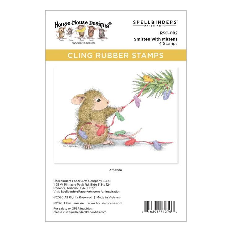 Spellbinders - Tangled Collection - Cling Stamps - Smitten with Mittens-ScrapbookPal