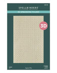 Spellbinders - Texture & Foliage Collection - 3D Embossing Folder - Linen-ScrapbookPal