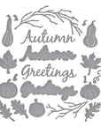 Spellbinders - Texture & Foliage Collection - Dies - Autumn Greetings Wreath-ScrapbookPal