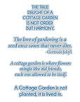 Spellbinders - The Cottage Garden Collection - Letterpress + Foil Plate & Dies - The Cottage Garden Sentiments-ScrapbookPal
